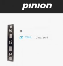 P5900L Pinion getallen-ring links zwart 18